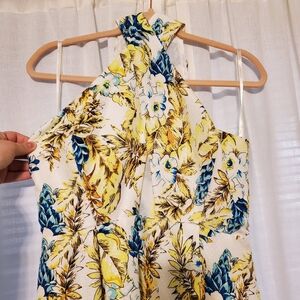 Cute Tropical Keyhole Summer Dress from Very J (L)